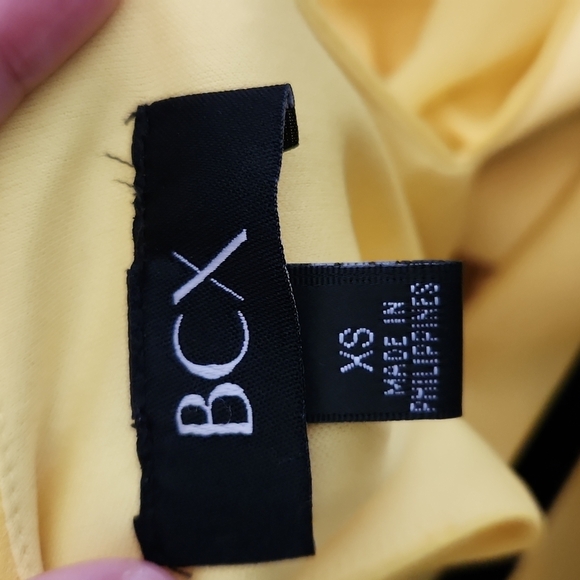 BCX Yellow Layered Halter Sundress - Picture 3 of 4